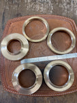 3364 GASO Bronze Lantern rings Grease rings, cylinder brass. 1 1/2, 1 3/4, 2, 2 1/4, 2 3/4. Bronze rings. Looking down on them. 