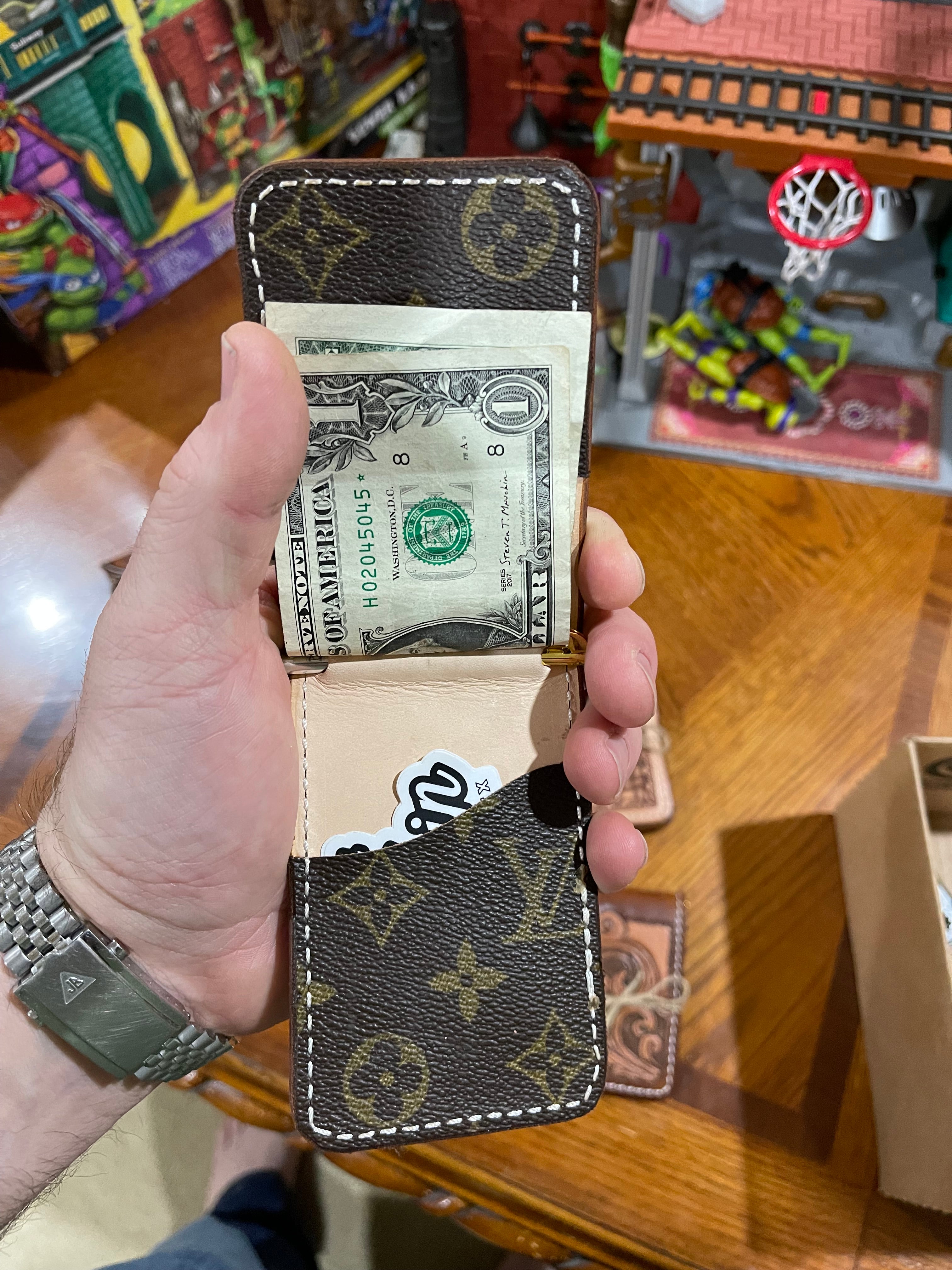 Slim Henry Wallet - W&C w/ LV pockets.